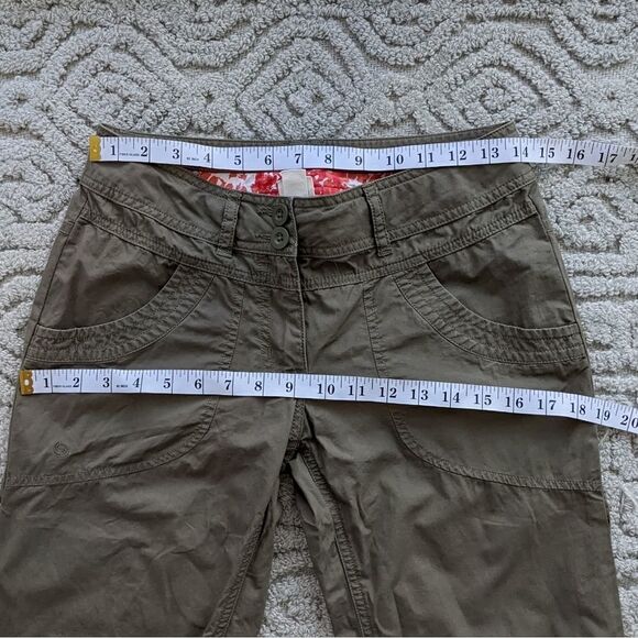 MEC Khaki green hiking trail crop pants size 2 @L1 - Picture 9 of 10